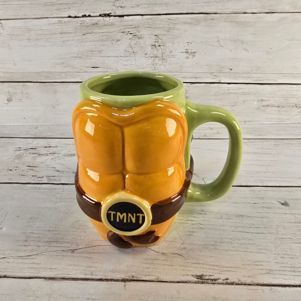 TMNT Teenage Mutant Ninja Turtles Sculpted Shell Ceramic Mug Just Funky 2014